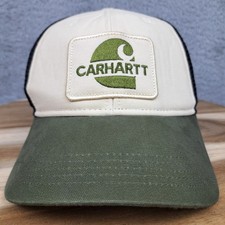 Carhartt Hat Cap Snap Back Adult Canvas Mesh Back Logo Graphic Trucker