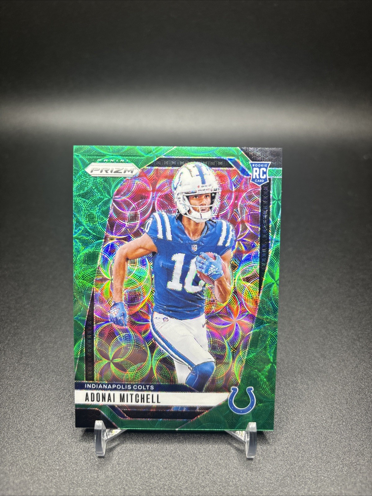2024 Panini Prizm Adonai Mitchell #303 Green Scope /75 Indianapolis Colts RC SP