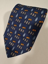 Brooks Brothers Makers Fall Leaves And Acorns Foulard On Repp Silk