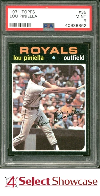 1971 Topps #35 Lou Piniella Royals Pop 7 PSA 9