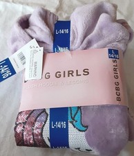 BCBG Girls Set Plush Hoodie Leggings 14/16 L Lounge Purple Unicorn New