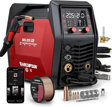 MIG205 Pro MIG Welder 205A 120V 240V Gas Mig/Gasless Flux MIG/MMA Stick/Lift Tig