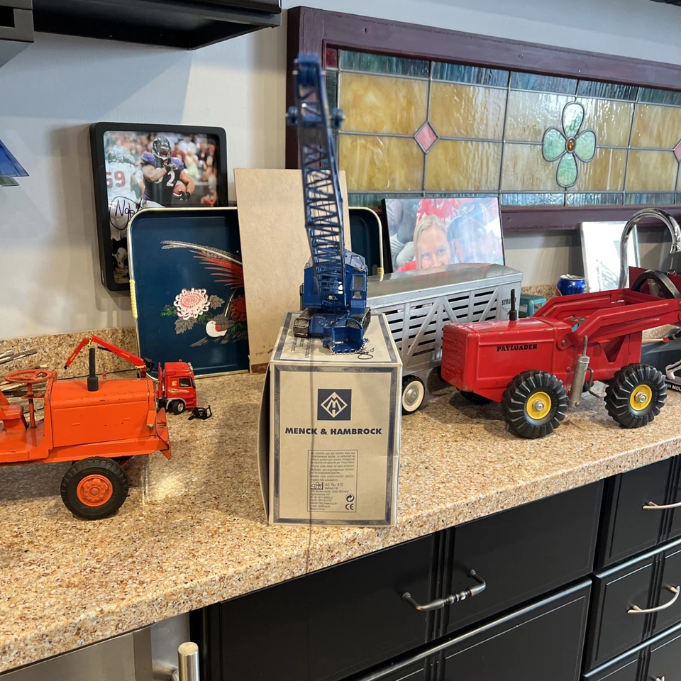 Excavadora Menck M251 2000 NZG #470 Old-Timer Drag-line escala 1/50 fundida a presión ¡RARA! Foto 3 de 3