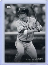 2020 Topps On Demand Black & White Brandon Lowe Tampa Bay Rays Base Card #34
