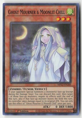 Yugioh - Ghost Mourner & Moonlit Chill MP22-EN260 1st Edition - Super Rare