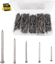 Nails Hardware Assortment Kit, 620 Pieces - Small, Finishing, Wall Nails for Han