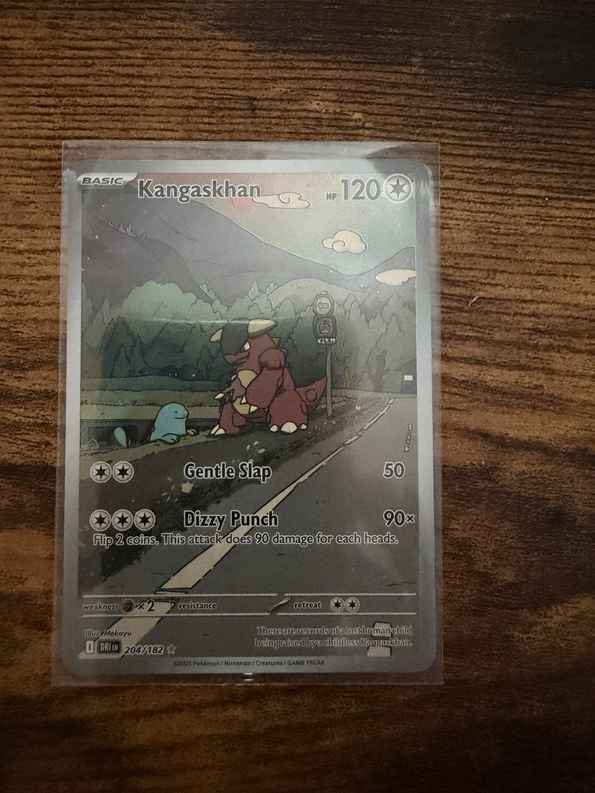 Pokemon Kangaskhan 204/182 SV10: Destined Rivals Holo IR English Basic 120 HP