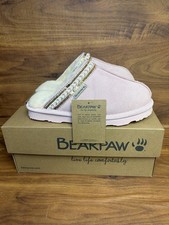 Womens Bearpaw Tanya Slippers Brand New With Box Size 8 Pink Blush