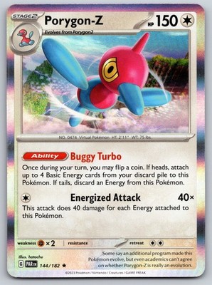 Porygon-Z Holo 144/182 SV04: Paradox Rift Rare MP