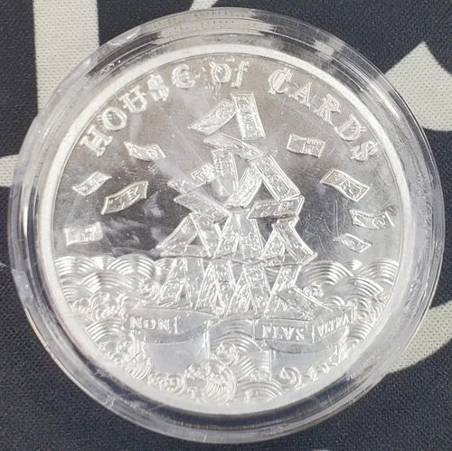 *2 OZT* The Awakening "House of Cards" - 2 oz .999 Fine Silver Round