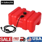 14 US Gallon 55L Portable Marine Tank External Fuel Tank Outboard Boat Motor Gas