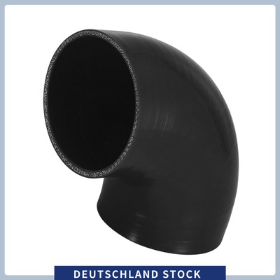 Auto Ellenbogen Koppler 102mm ID Silikon Schlauch Ladeluftkühler Rohr Schwarz