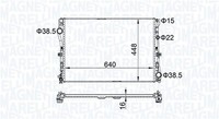 Magneti Marelli 350213205400 KüHler, MotorküHlung FüR MERCEDES-BENZ