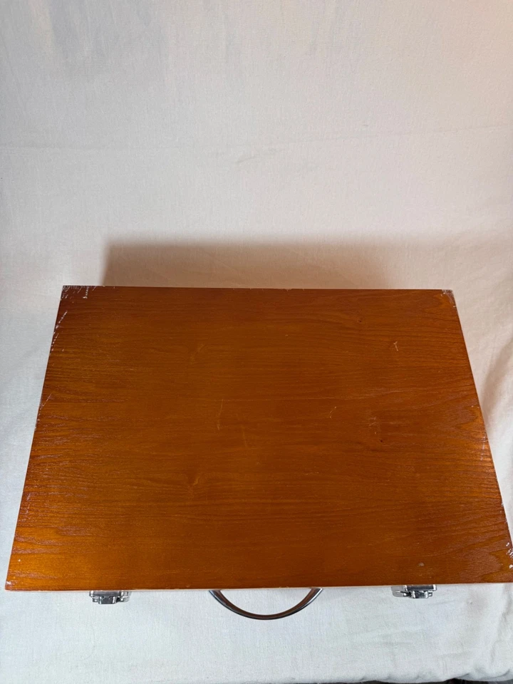 Battat Art Studio 2-tier Wood Case Assorted PAINT SET 72 TUBES UNUSED SCUFFS - Image 2 of 4