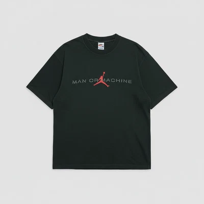 Nike T-Shirt Vintage Air Jordan Michael Jordan Noir Col Rond Taille S - Photo 1/4