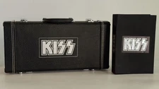 KISS The Box Set Lot 2x 5-CD 2001 Guitar Case + Standard Edition w/ Book & Keys