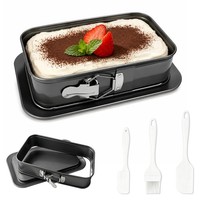 Backform Rechteckig Antihaft Springform Kuchenform BackzubehöR Set 28X18Cm