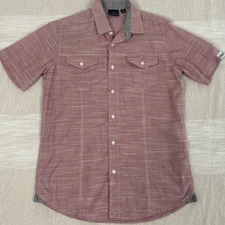 Burnside Men's Short Sleeve M Shirt BF GOODRICH Logo on sleeve Button Up