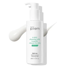 MAKE P:REM Safe Me. Relief Moisture Cleansing Milk Hydrating Gentle Facial Clean