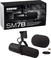 NEW GENUINE Shure SM7B Cardioid Dynamic Vocal Broadcast Microphone With NEW BOX