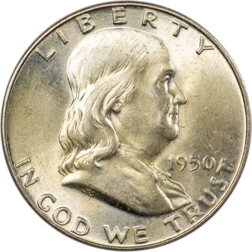 1950 Franklin Half Dollar - PCGS MS64 FBL - Frosty Luster!
