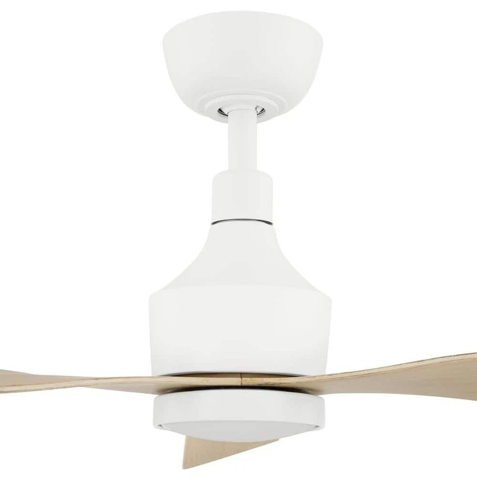 Ryland 52 in. Smart Indoor/Outdoor Matte White Ceiling Fan Adjustable White LED - Image 4 of 4