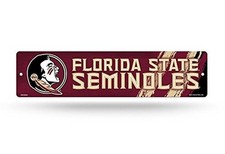 Team Color Plastic Street Sign 375 x 16 Inches Officially Licensed USA Made