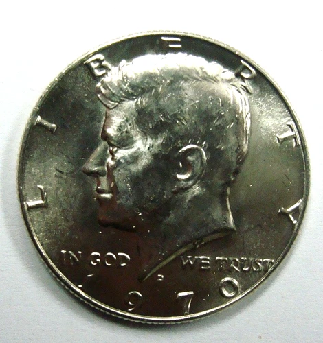 1970 D Kennedy Half Dollar *40% SILVER* * BU  FROM MINT SET