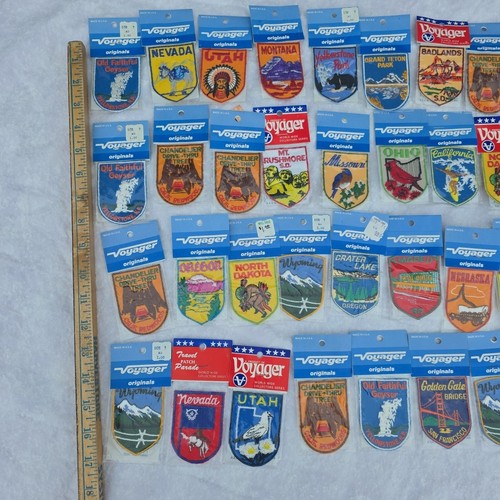 Lot of 60 National Parks Monuments + State Travel Souvenir Vintage Patch Patches - Picture 2 of 4