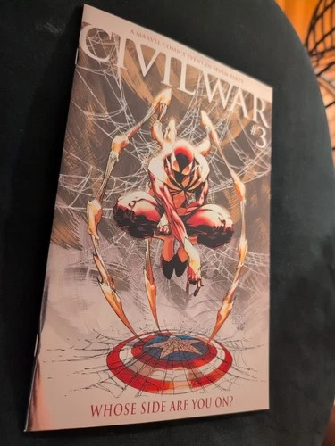 CIVIL WAR #3 FOIL MICHAEL TURNER VARIANT CAPTAIN AMERICA SPIDER-MAN 1