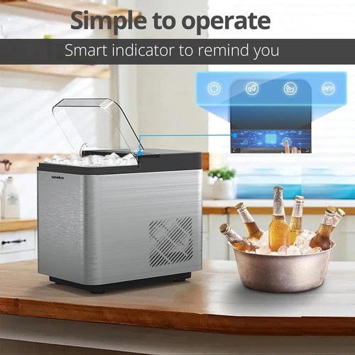 Senelux Ice Maker Machine Countertop Ice Machine, Self-Cleaning Ice Maker, 9 Cub - Picture 5 of 7