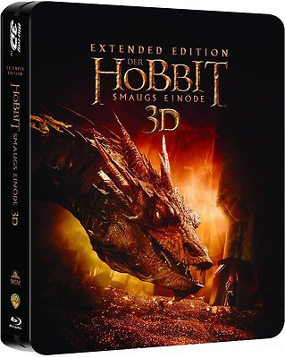 DER HOBBIT: SMAUG'S EINÖDE, Extended Edition (Blu-ray 3D, 5 Discs) Steelbook NEU