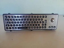 MARINE INDUSTRIAL PANEL MOUNT KEYBOARD W/ TRACKBALL K-TEK-M380-OTB