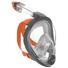 Open Box Ocean Reef Aria Full Face Snorkel Mask-Gray-XSM