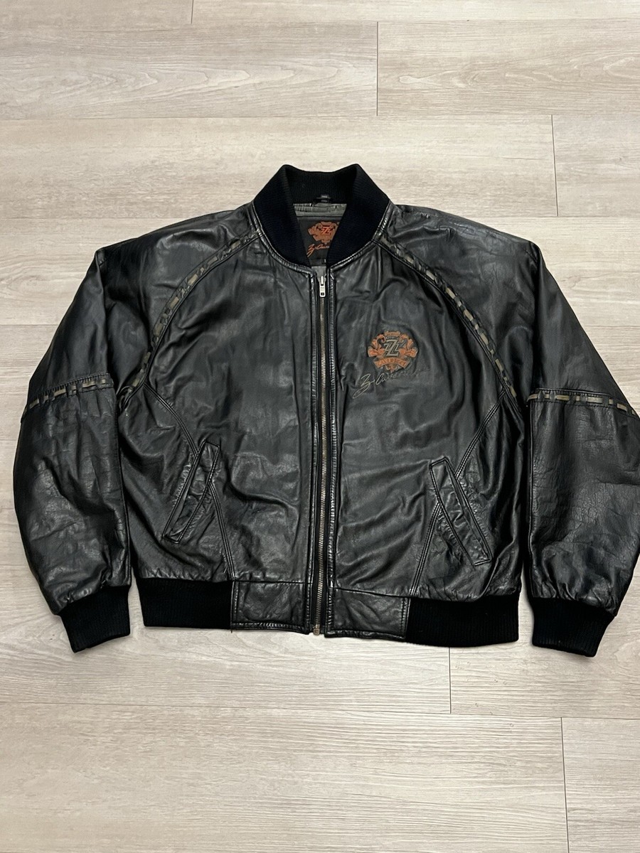 Vintage Z Cavaricci Black Leather Bomber Jacket Women's Size Vintage Z Cavaricci Black Leather Bomber Jacket Women's Size