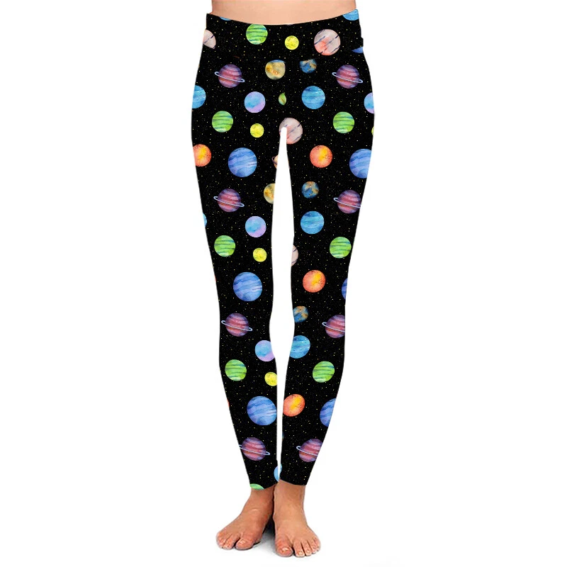 Planets & Space Printed Leggings for Women