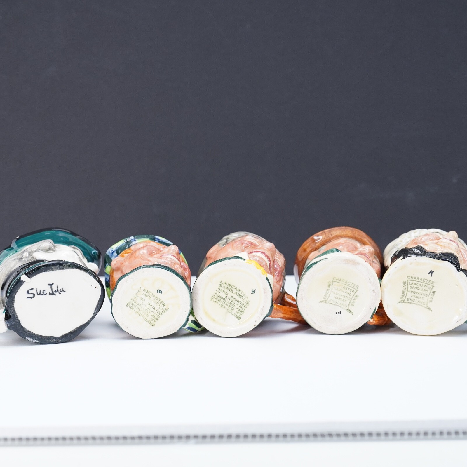 Lot of 12 Toby Mugs Characters Sailors Figures Royal Doulton Lancaster