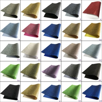 FYVIE STAR FABRICS LTD. Glitter Fabric Material A4, A5 Sheets Bows Bags Shoes Crafts Code # 243