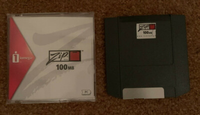 Zip Disk 100MB IBM Formatted, assorted colors IOMEGA - Tested working