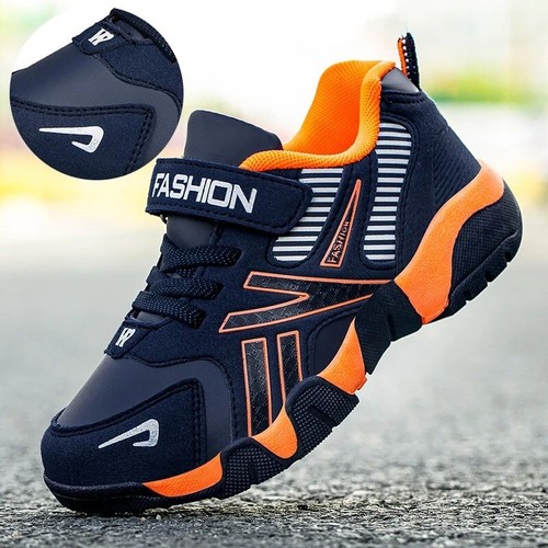Children Boys Shoes School Sports Fashion Leather For Kids Tennis Casual Sneaker - Picture 10 of 12