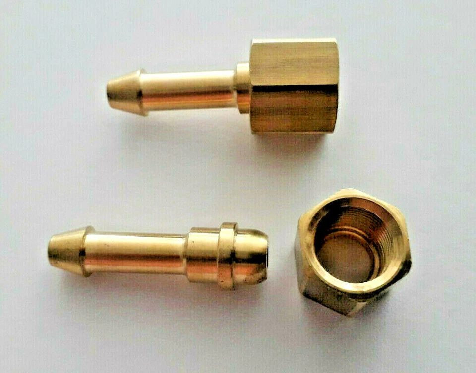 MARKENLOS Überwurfmutter mit Tülle G1/8" ( SW12) und Schlauchtülle für ESAB GASANSCHLUSS