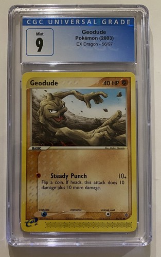 Geodude graded CGC 9 for sale on eBay