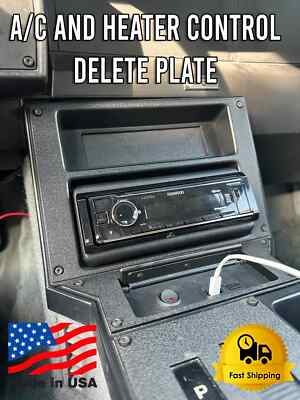 1982-1992 82-92 Firebird/Camaro IROC Z28 RS A/C & Heater Control Delete Plate