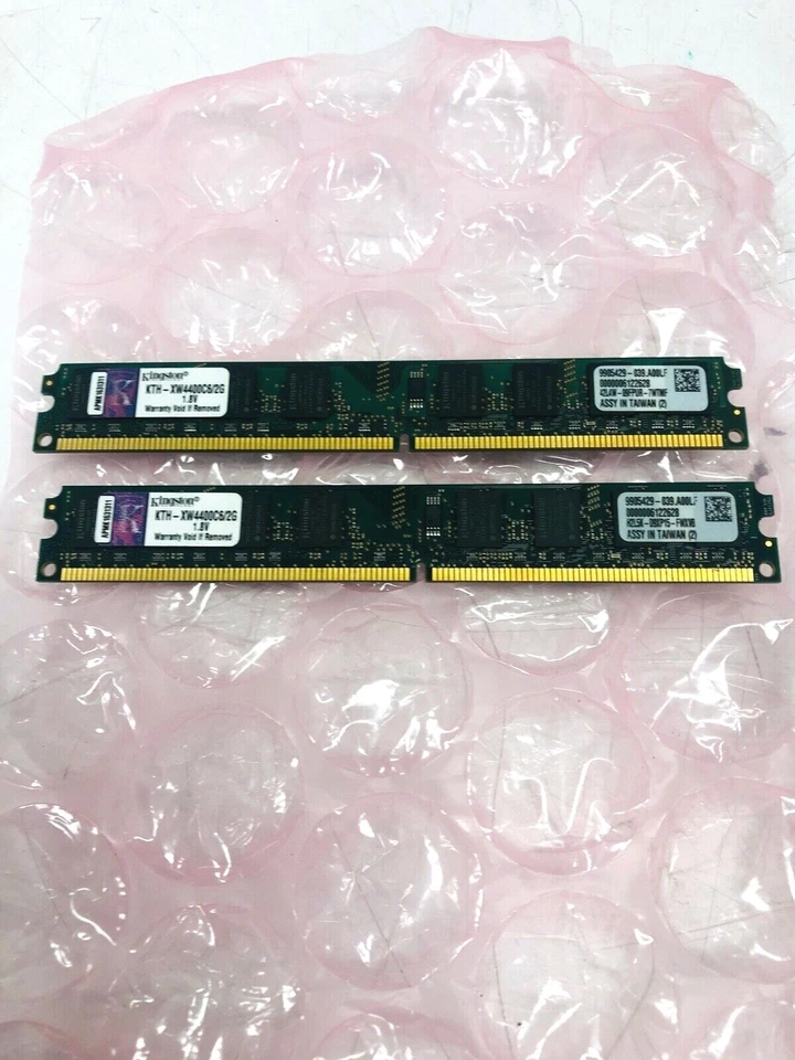 LOT OF 2 Kingston 2GB DDR2 Non-ECC PC2-6400 800MHz RAM Memory KTH-XW4400C6/G2 - Image 2 of 3