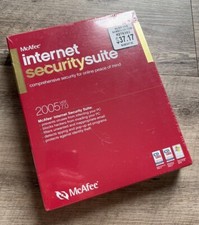 McAfee Internet Security Suite 2005 Version 7.0 - Vintage Software PC Win 98/XP