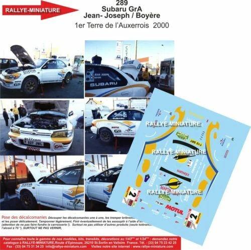 Artículos de automodelismo y aeromodelismo Subaru de escala 1:18