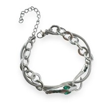 Link Chain Snake Bracelet for Men Women Streetwear Punk Hip Hop Unisex Style