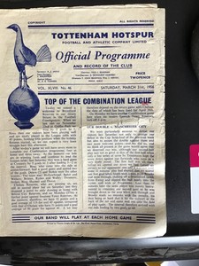 TOTTENHAM HOTSPUR Res v Brentford Res 31 March 1956 | eBay