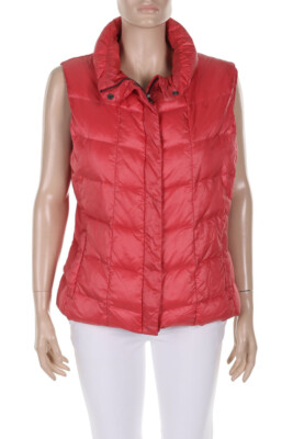 Max Mara WEEKEND Padded Vest Logo Application M red