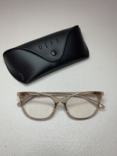 Diff Eyewear Women's Blue Light Glasses - Jade Vintage Crystal VC-BB61 51-17-140